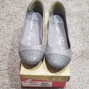 American Rag silver flats size 10